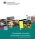Sustainable Australia Sustainable Communities. A Sustainable Population Strategy for Australia