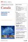 IMMIGRATION Canada. Application for Permanent Residence. Provincial Nominee Program. Table of Contents. Forms. Visa Office specific instructions*: