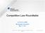 Competition Law Roundtable