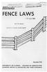 FENCE LAWS III FEB ~ 8 15 AGR1CULIUBE L'~ C' RGULll.l;~S COPY~ Circular 733 UNIV~RSITY OF ILLINOIS COLLEGE OF AGRICULTURE