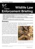 Wildlife Law Enforcement Briefing