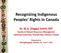 Recognizing Indigenous Peoples Rights in Canada
