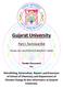 Gujarat University. Part I: Technical Bid. Tender No: GU/ESTATE/CHM/ /01. Tender Document For