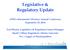 Legislative & Regulatory Update