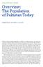 Overview: The Population of Pakistan Today