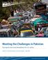 Meeting the Challenges in Pakistan