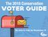 The 2018 Conservation VOTER GUIDE. Be sure to vote by November 6!