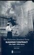 The Malaysian Standard Form BUILDING CONTRACT