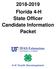 Florida 4-H State Officer Candidate Information Packet