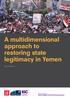 A multidimensional approach to restoring state legitimacy in Yemen