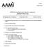 AAMI/AR, Anaesthetic and respiratory equipment
