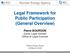 Legal Framework for Public Participation (General Overview)