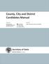 County, City and District Candidates Manual