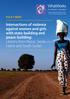 Intersections of violence against women and girls with state-building and peace-building: Lessons from Nepal, Sierra Leone and South Sudan