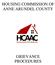 HOUSING COMMISSION OF ANNE ARUNDEL COUNTY GRIEVANCE PROCEDURES