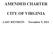 AMENDED CHARTER CITY OF VIRGINIA