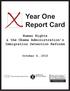 Year One Report Card. Human Rights & the Obama Administration s Immigration Detention Reforms
