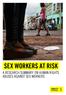 SEX WORKERS AT RISK A RESEARCH SUMMARY ON HUMAN RIGHTS ABUSES AGAINST SEX WORKERS