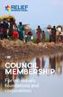COUNCIL MEMBERSHIP. For individuals, foundations and corporations