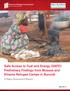 Safe Access to Fuel and Energy (SAFE): Preliminary Findings from Musasa and Kinama Refugee Camps in Burundi