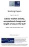 Working Papers. Labour market activity, occupational change and length of stay in the Gulf