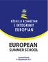 European Summer School -1-
