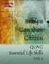 QLWG Skills for Life Acknowledgements