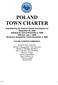 POLAND TOWN CHARTER POLAND CHARTER COMMISSION