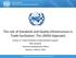 The role of Standards and Quality Infrastructure in Trade Facilitation: The UNIDO Approach
