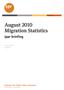 August 2010 Migration Statistics