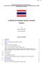 A REVIEW OF NATIONAL SOCIAL POLICIES. Thailand