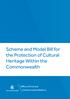 Scheme and Model Bill for the Protection of Cultural Heritage Within the Commonwealth