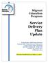 Service Delivery Plan Update