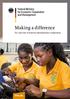 Making a difference. An overview of German development cooperation