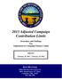 2013 Adjusted Campaign Contribution Limits