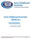 Early Childhood Australia (NSW) Inc. Constitution