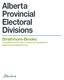 Alberta Provincial Electoral Divisions