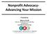 Nonprofit Advocacy- Advancing Your Mission