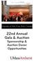 22nd Annual Gala & Auction Sponsorship & Auction Donor Opportunities