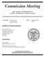 Commission Meeting NEW JERSEY COMMISSION ON CAPITAL BUDGETING AND PLANNING