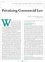 Privatizing Commercial Law
