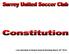 SURREY UNITED SOCCER CLUB CONSTITUTION