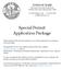 Special Permit Application Package