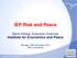 IEP Risk and Peace. Institute for Economics and Peace. Steve Killelea, Executive Chairman. Monday, 18th November 2013 EIB, Luxemburg