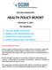 HEALTH POLICY REPORT