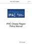 IPAC Ottawa Region Policy Manual