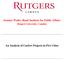 Senator Walter Rand Institute for Public Affairs. Rutgers University, Camden. An Analysis of Curfew Projects in Five Cities