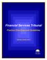 Financial Services Tribunal. Practice Directives and Guidelines