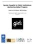 Gender Equality in Public Institutions: Monitoring Global Progress University of Pittsburgh UNDP Workshop