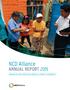 NCD Alliance ANNUAL REPORT 2015 MAKING NCD PREVENTION AND CONTROL A PRIORITY, EVERYWHERE